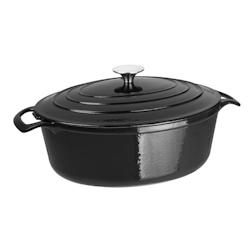 Cocotte ovale Vogue noire 5L - EQGH306_0