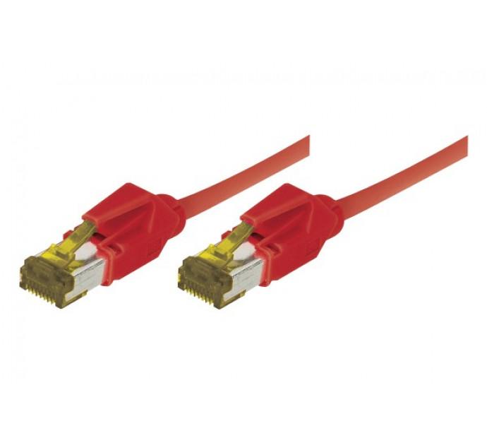 Cordon rj45 sur câble catégorie 7 s/ftp lsoh snagless rouge - 1,5 m 850059_0