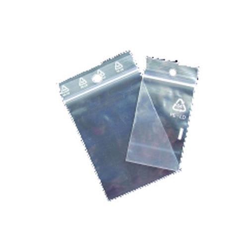 Sachet plastique à fermeture zip transparent 50μm 100 mm x 150 mm - par paquet de 100_0