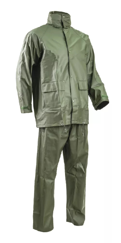 Ensemble de pluie - 100% PES enduit PU 170g/m2 - Vert - Référence : MO50800_0