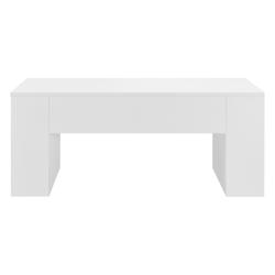 HELLOSHOP26 - Table basse rectangulaire pour salon 100 cm blanc brillant 03_0006174 - blanc 03_0006174_0