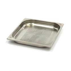 Maxima Récipient gastronorm - 2/3 GN - profondeur 4 cm - acier inoxydable - perforé - 3701117758613_0