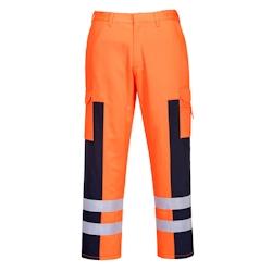 Portwest - Pantalon de travail renforcé sur les genoux haute visibilité Orange / Noir Taille 3XL - XXXL orange S919ONRXXXL_0