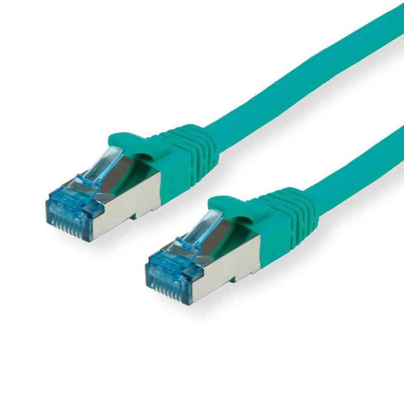 Cordon VALUE Cat.6A (Classe EA) / 10 Gigabit S/FTP, LSOH, vert, 0,15 m_0