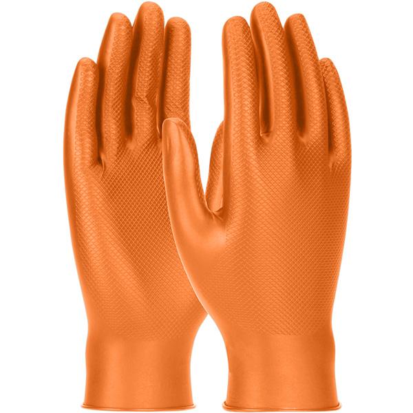 Gant à usage unique t 9 en nitrile ambidextre avec finition en écailles - pip france - 246or-09 - 857222_0