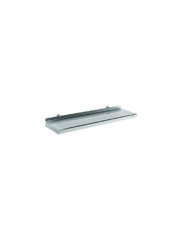 Étagère inox murale sur consoles TOURNUS EQUIPEMENT - acier inoxydable - 1000x400 mm - 509751_0