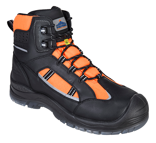 Chaussure montante portwest compositelite retroglo hi-vis s3 wr esd orange fc59, 42_0