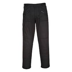 Portwest - Pantalon de travail stretch avec ceinture élastiquée ACTION Noir Taille 58 - 58 noir 5036108352609_0