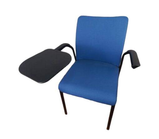 Chaise visiteur empilable avec tablette écritoire - Steelcase Eastside d'occasion - confortable_0