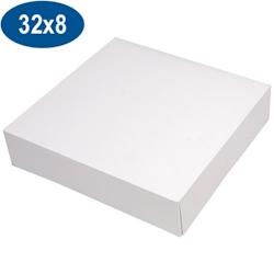 Firplast Boîte pâtissière en carton blanche 320mm x 80mm (x50) - blanc 3104400001159_0