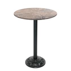 Restootab - Mange-debout style bistrot Ø70cm marbre grec - marron TB-VRSFF-R70M-MB.GRE_0