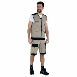 Lafont - Gilet de travail sans manches TROWEL Beige / Noir Taille 3XL - XXXL beige 3609702959134_0