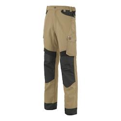 Lafont - Pantalon de travail avec poches volantes ROTOR Beige / Noir Taille 58 - 58 beige 3609705792745_0