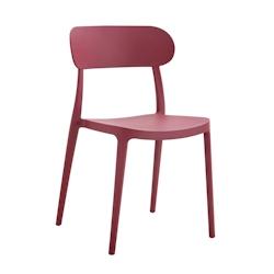 METRO PROFESSIONAL Chaise Gastro empilable, plastique, bordeaux - rouge multi-matériau 4337255227088_0