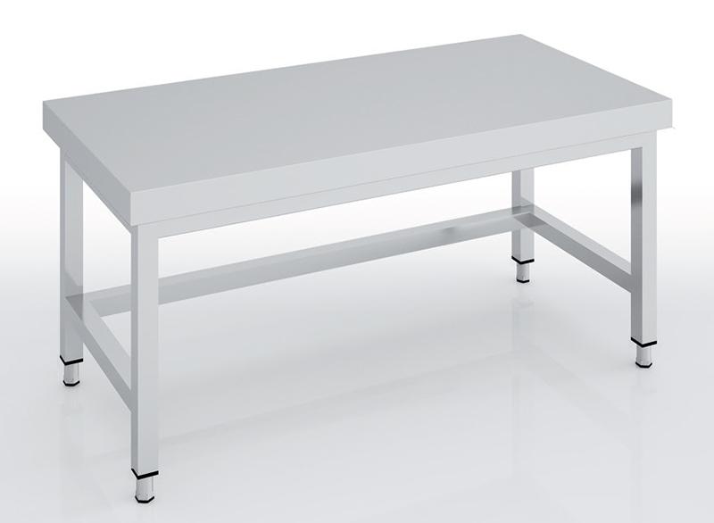 Table soubassement centrale en inox 1600x600x600 avec renfort - MCSBD60-160_0
