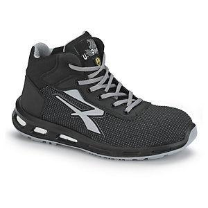 U-Power Chaussures de sécurité mixtes hautes Stego S3 - Noir et gris - Taille 38_0