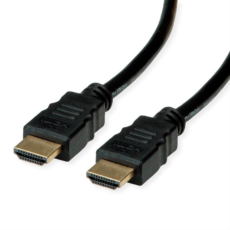 ROLINE RM Câble HDMI Ultra HD 8K avec Ethernet, M/M, noir, 1 m_0