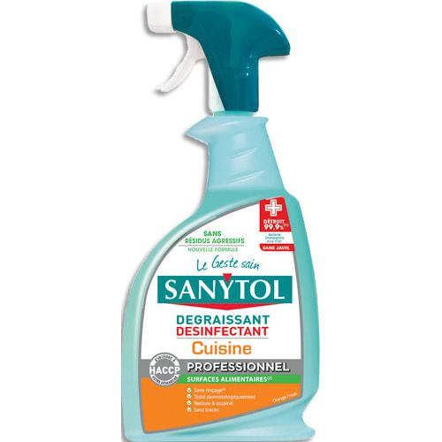 Sanytol spray dégraissant désinfectant cuisine 750 ml_0