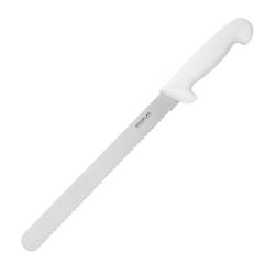 Couteau à trancher denté Hygiplas blanc 255mm - blanc C883_0