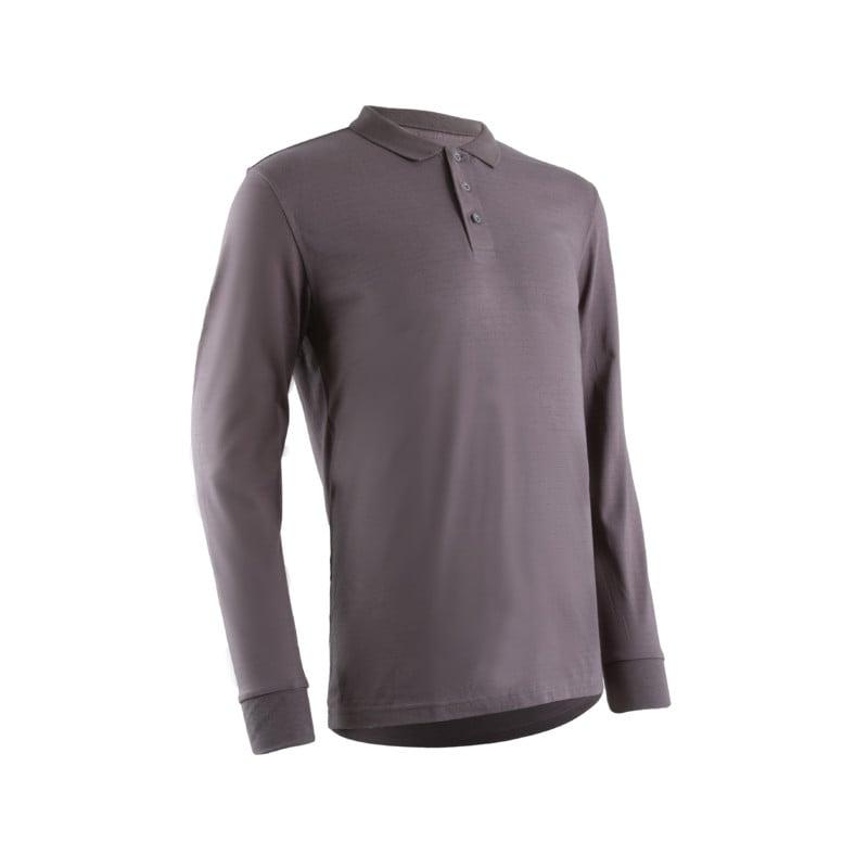 Polo manches longues - LAURITS - 60% Modacrylique/39% Coton/1% Fibre antistatique 180g/m2 UPF 50 - Gris - COVERGUARD | 5LAU050_0