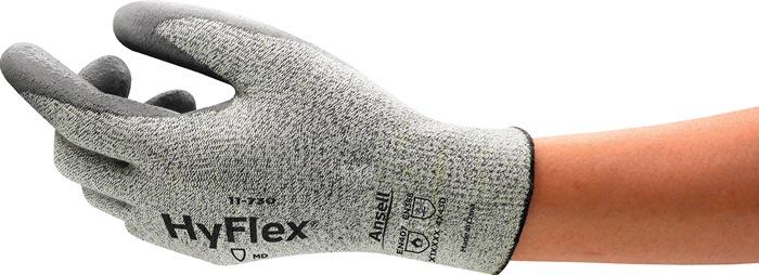 Gant de protection contre les coupures HyFlex® 11-730 taille 9 gris EN 388 catégorie EPI II nylon/lycra/fibre verre/fibre Intercept 12 paire ANSELL_0