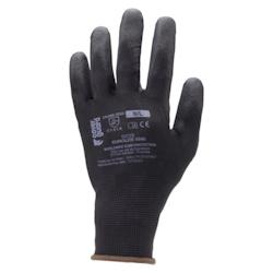 Coverguard - Gants de manutention en polyester noir EUROLITE 6040 (Pack de 10) Noir Taille 11 - 3435241060419_0