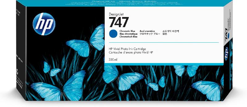 HP Cartouche d'encre DesignJet 746 de 300 ml bleu chromatique_0