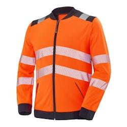 Cepovett - Sweat-shirt zippé VALLOUISE HV Orange / Noir Taille L - L orange 3603624443306_0