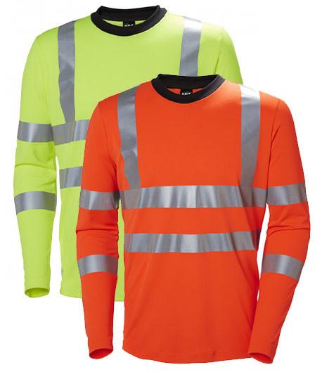 T-shirt haute visibilité manches longues Helly Hansen, Coloris : Orange Fluo, Taille : S_0