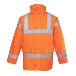 Portwest - Parka de travail avec capuche intégrée TRAFFIC HV Orange Taille XS - XS orange 5036108022816_0