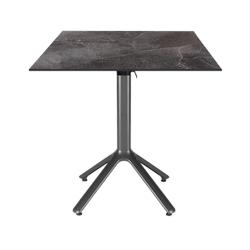 Restootab - Table pliable Nemo pour intérieur/extérieur décor dark 70x70 - noir TB-NEM-7070C-CUMA.D_0