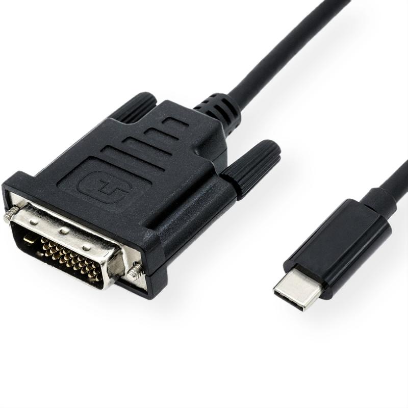 VALUE Câble adaptateur type C - DVI, M/M, 1 m_0