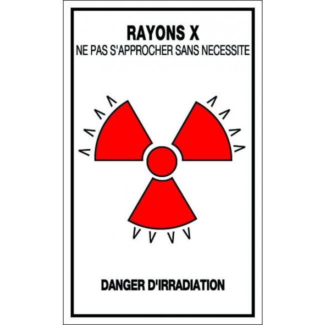 Panneaux rigides 200x330 mm avertissements irradiations contaminations - PNGPSC-NV04/RXNI_0