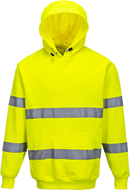 Sweat-shirt haute-visibilité jaune b304, l_0