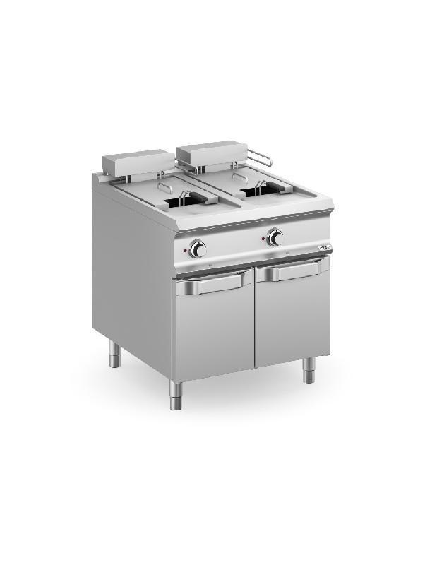 Friteuse électrique - 2x18 Litres sur placard - 32Kw - DOMINA PRO 900 - Référence FRBE98A_0