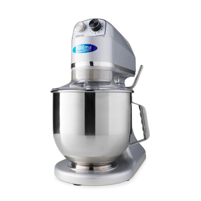 Mixer planétaire - 7 L - jusqu'à 2 kg de pâte - argent_0