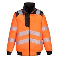 Portwest - Blouson de travail 3 en 1 PW3 HV Orange / Noir Taille XL - XL orange 5036108342846_0