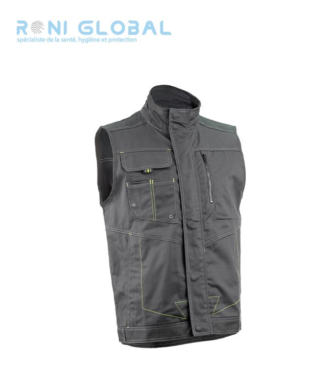 GILET DE TRAVAIL EN COTON ET POLYESTER 5 POCHES - BARVA COVERGUARD_0