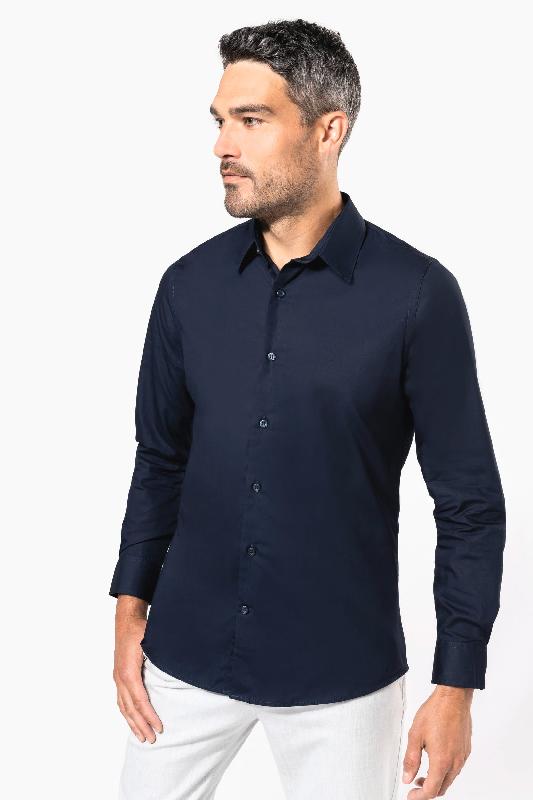 Chemise popeline manches longues homme -  Réf: K513_0