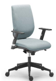 Fauteuil dos tapissé à assise tapissée, mécanisme synchro, accotoirs réglables 1D - TertioT RT56/14 - PROMO -30%_0