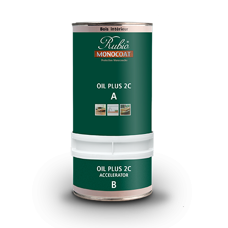 Produit de protection du bois - Oil Plus 2C Rubio Monocoat - huile monocouche écologique pour parquet, escalier, meuble_0