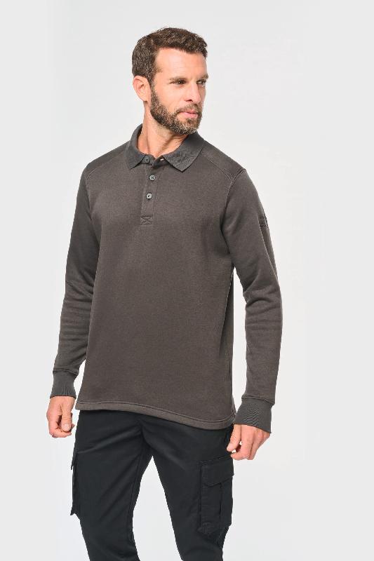 Sweat-shirt col polo homme -  Réf: WK4000_0