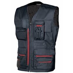 U-Power - Gilet de travail sans manches multi poches bleu foncé FUN Bleu Foncé Taille XL - XL bleu 8033546158845_0