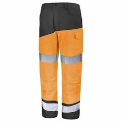 Cepovett - Pantalon avec poches genoux Fluo SAFE XP Orange / Gris Taille S - S 3603624497774_0