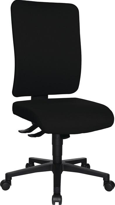 Chaise de bureau pivotante avec technique synchrone noire 450-550 mm sans accoudoirs capacité charge 110 kg TOPSTAR_0