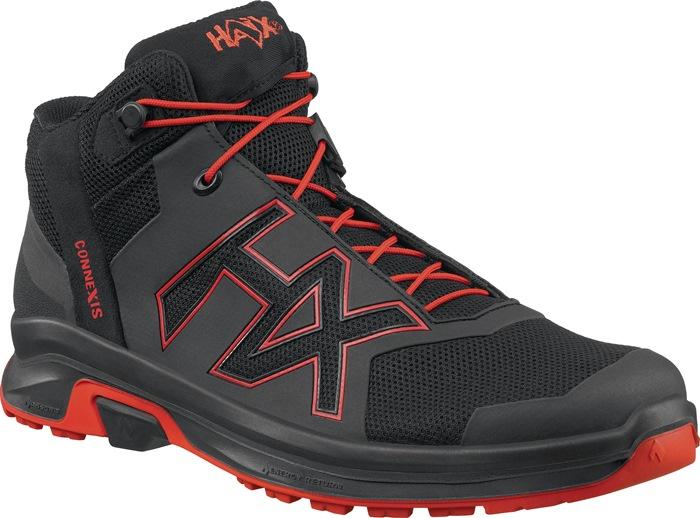 Chaussure de loisirs CONNEXIS Go GTX mid pointure 6,5(40) noire/rouge microfibre/textile GORE-TEX, imperméable HAIX_0