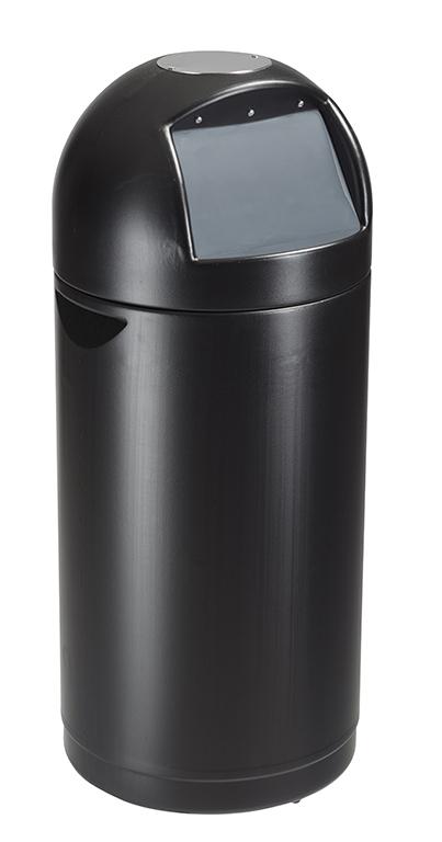 CYVOMAX GREEN - Poubelle tri sélectif avec couvercle à trappe 52L Noir - Référence 58033_0