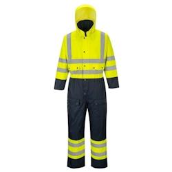 Portwest - Combinaison Contrast matelassée HV Jaune / Bleu Marine Taille 5XL - XXXXXL jaune 5036108273799_0