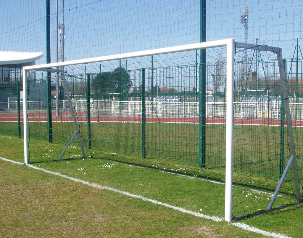 Buts Football 6m x 2.10m Monobloc - Aluminium naturel - Ref : S72036A_0