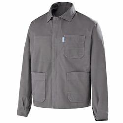 Cepovett - Veste de travail 100% coton ESSENTIELS Gris Taille L - L gris 3184378555502_0